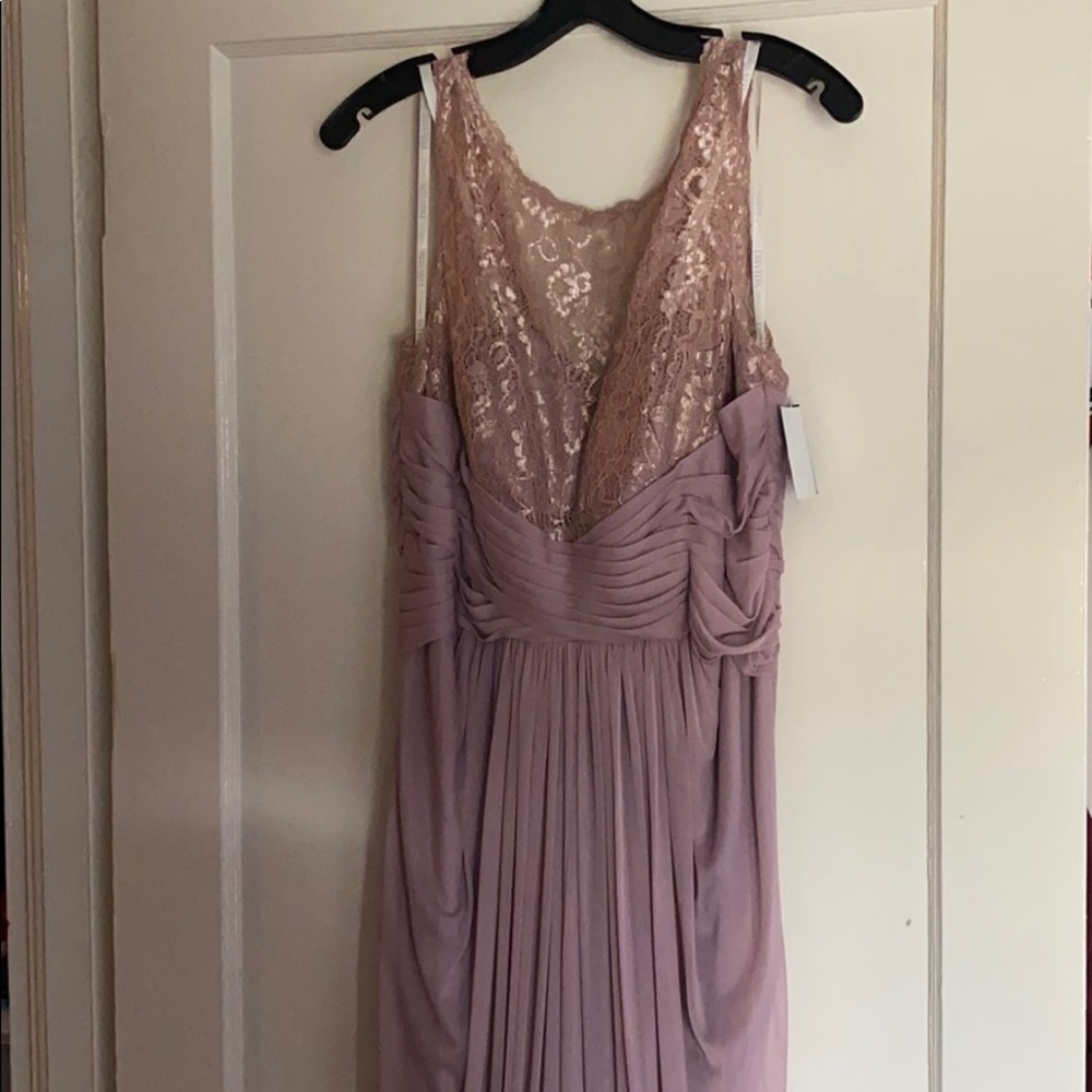 Rose gold Metallic dress extra length